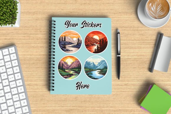 Download Spiral Notebook Sticker Design Showcase - Sticker design Collection
