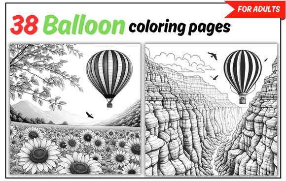Download Nature-Inspired Balloon Coloring Pages - Premium Resources