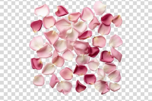 Download #115 Pink Rose Petals Isolated Element - Petal Collection