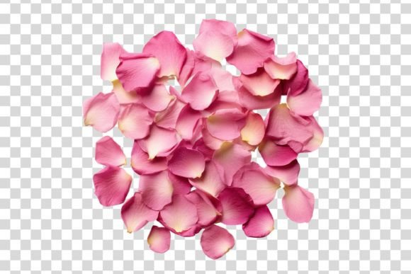Download #114 Pink Rose Petals Isolated Element - Petal Collection